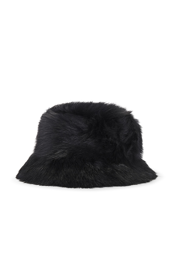 view 2 of 3 Margot Fur Hat in Black