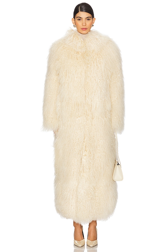 view 2 of 4 Faye Fur Coat in Cream