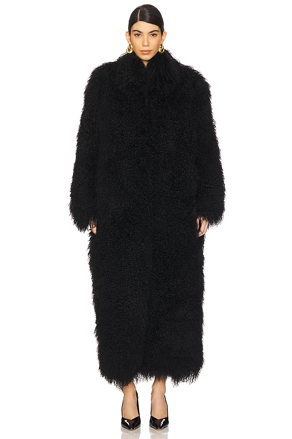 view 2 of 4 Faye Fur Coat in Black