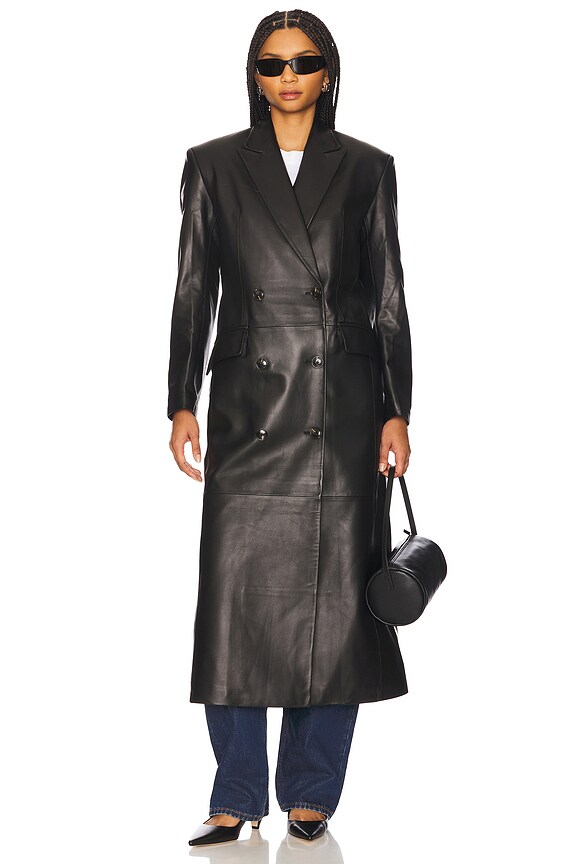 view 2 of 4 Aggie Coat in Black