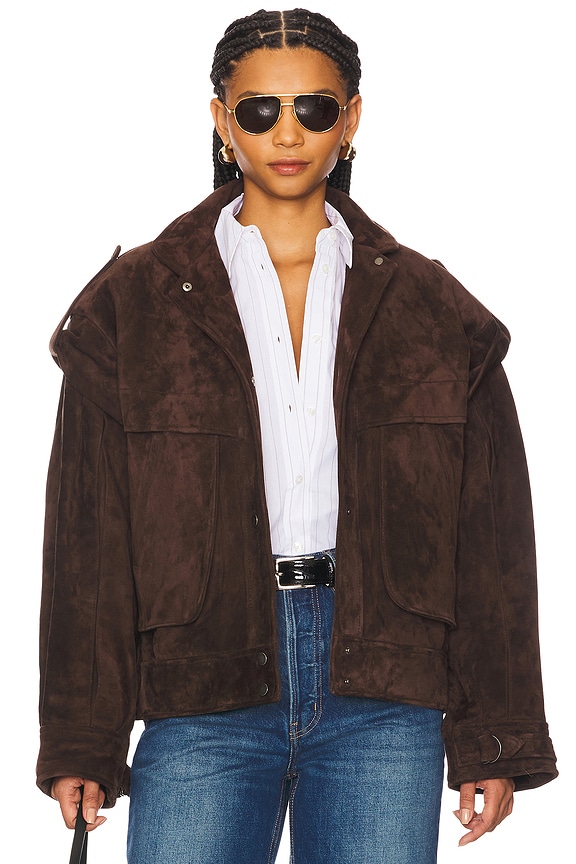 view 1 of 5 Frida Jacket in Brown