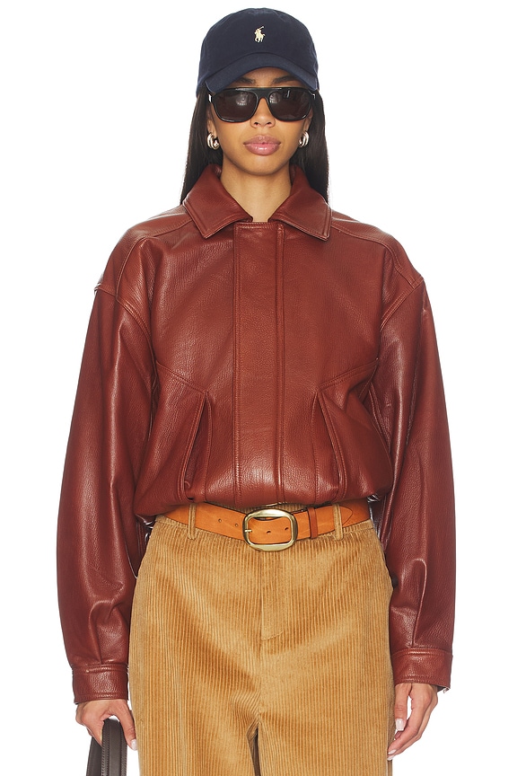view 2 of 5 BLOUSON FLORENCE in Whiskey