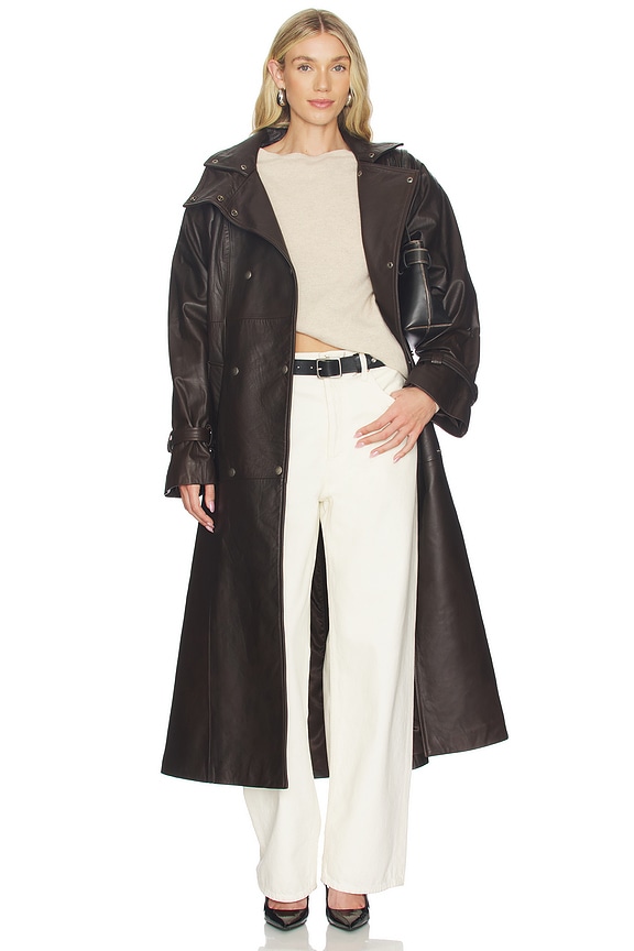 view 2 of 4 Ivy Coat in Fudge Brown