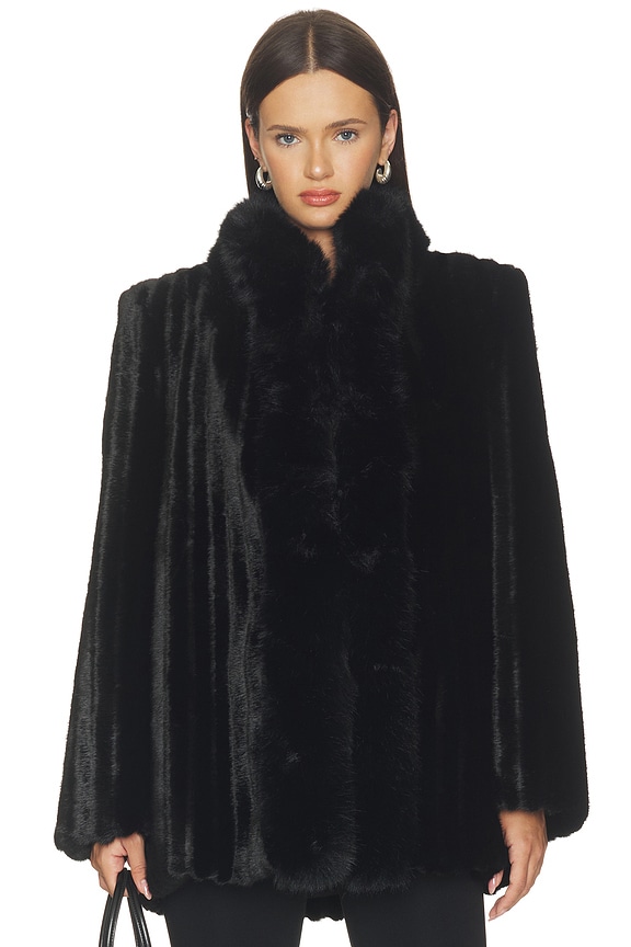 view 2 of 5 Sienna Fur Jacket in Black
