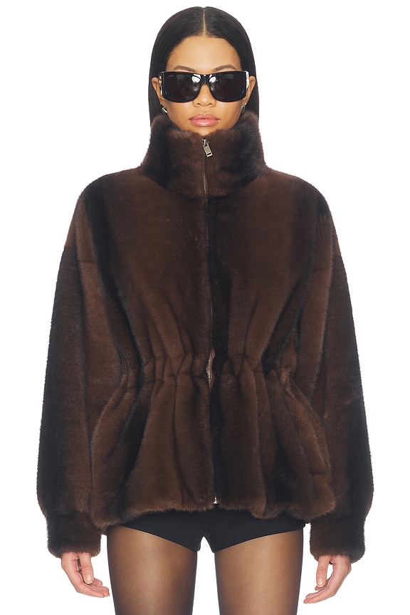 view 2 of 5 Kai Fur Jacket in Chestnut