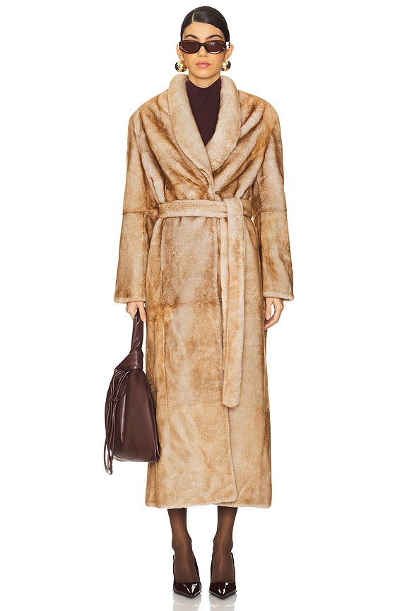 view 2 of 4 PRISCILLA ファーコート in Camel