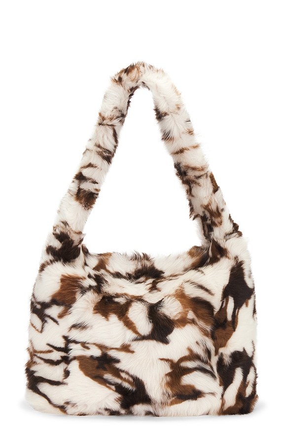 view 2 of 4 Semra Fur Bag in Brown & Cream