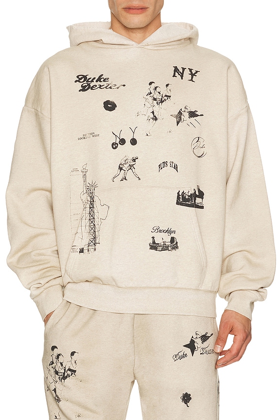 view 1 of 5 NY Sketch Hoodie in Oat Marl