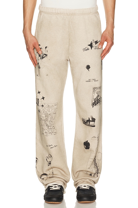 view 1 of 6 PANTALON SWEAT in Oat Marl