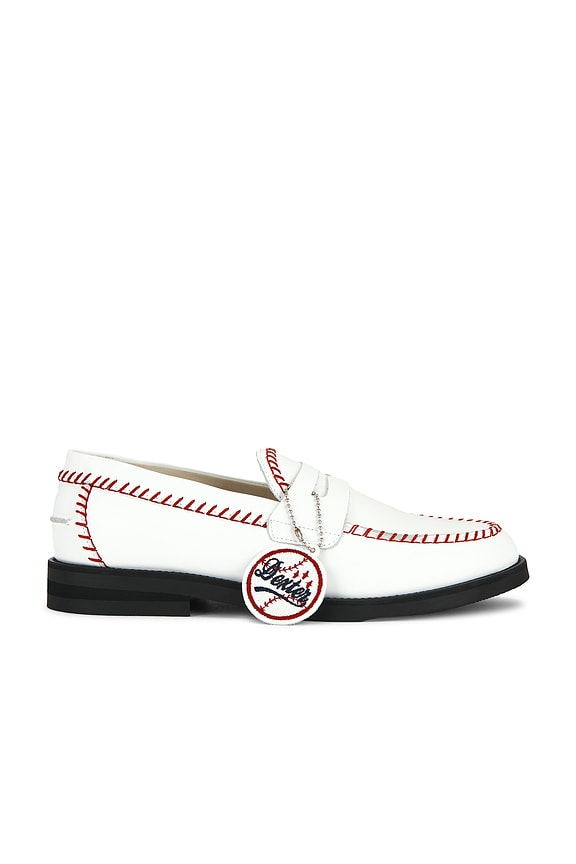 view 1 of 5 Wilde Dexter Baseball Penny Loafer in Cream