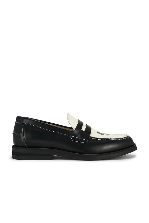 view 2 of 5 Wilde Clover Penny Loafer in Black & White