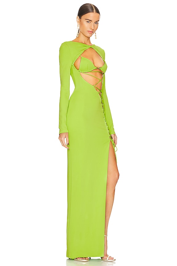 view 2 of 4 CUT OUT 원피스 in Lime Green