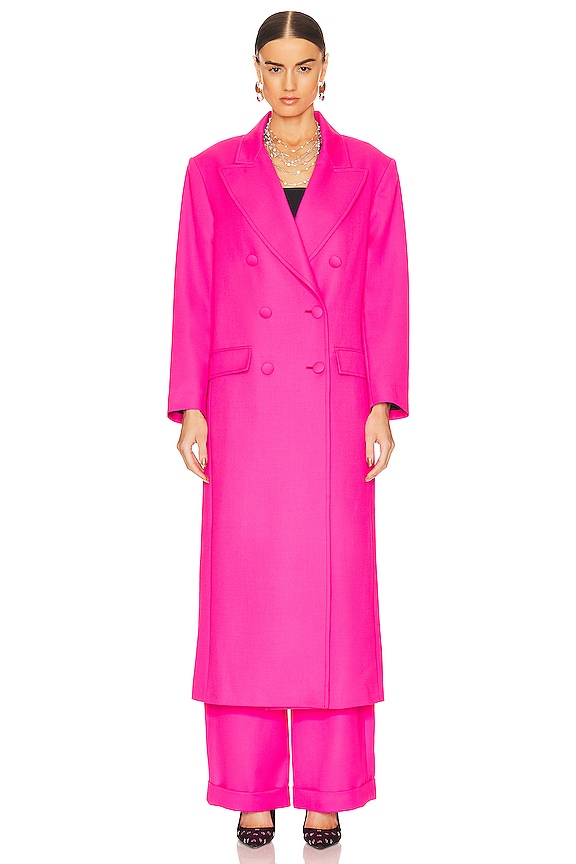 view 2 of 5 MANTEAU STYLE BLAZER LENNOX in Neon Pink