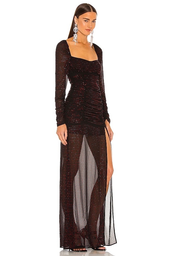 view 2 of 4 Stardust Maxi Dress in Black and Ruby