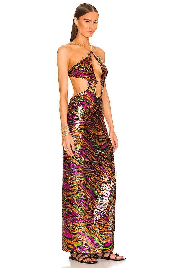 view 2 of 4 MAXIVESTIDO JERRY in Black Zebra