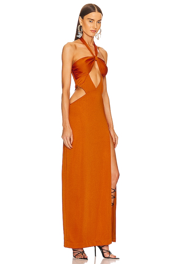 view 2 of 3 Christy Maxi Dress in Toffee Brown