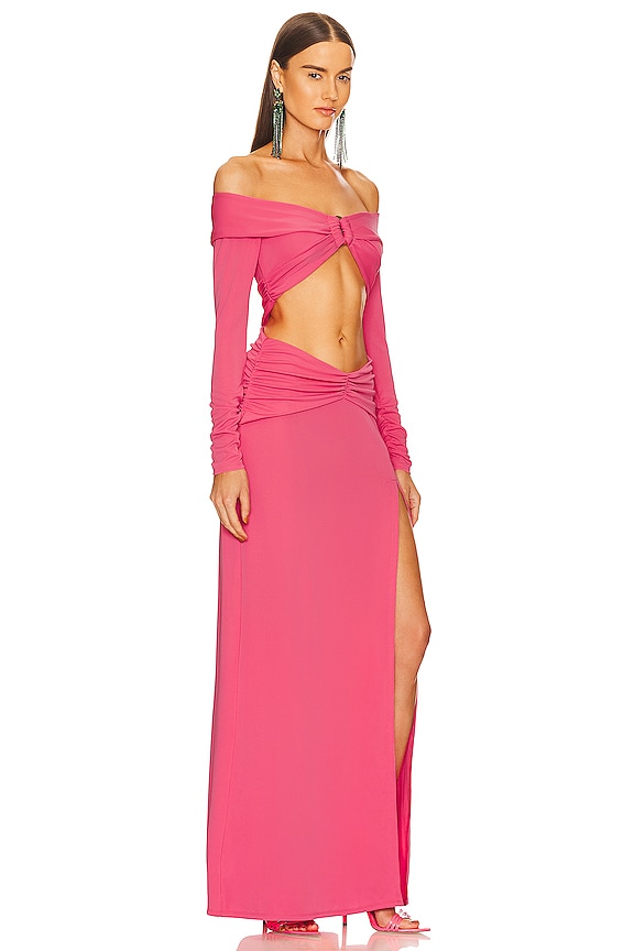 view 2 of 3 MAXIVESTIDO ELOWEN in Hot Pink