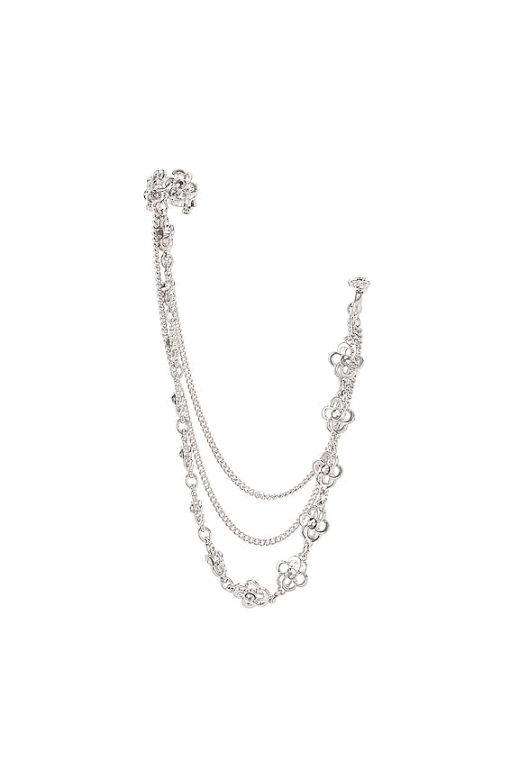 view 2 of 3 Nose Chain in Antique Silver