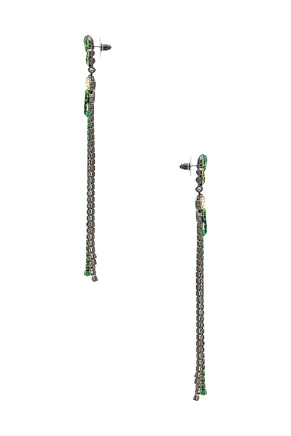 view 2 of 2 BOUCLES D'OREILLES LINDA in Green