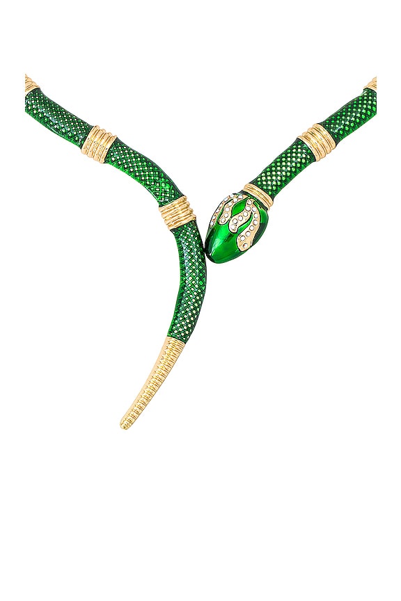 view 2 of 2 Winona Snake Necklace in Green