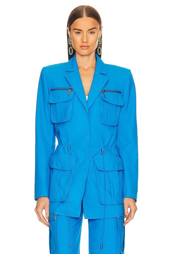 view 2 of 5 Grace Blazer in Turquoise Blue