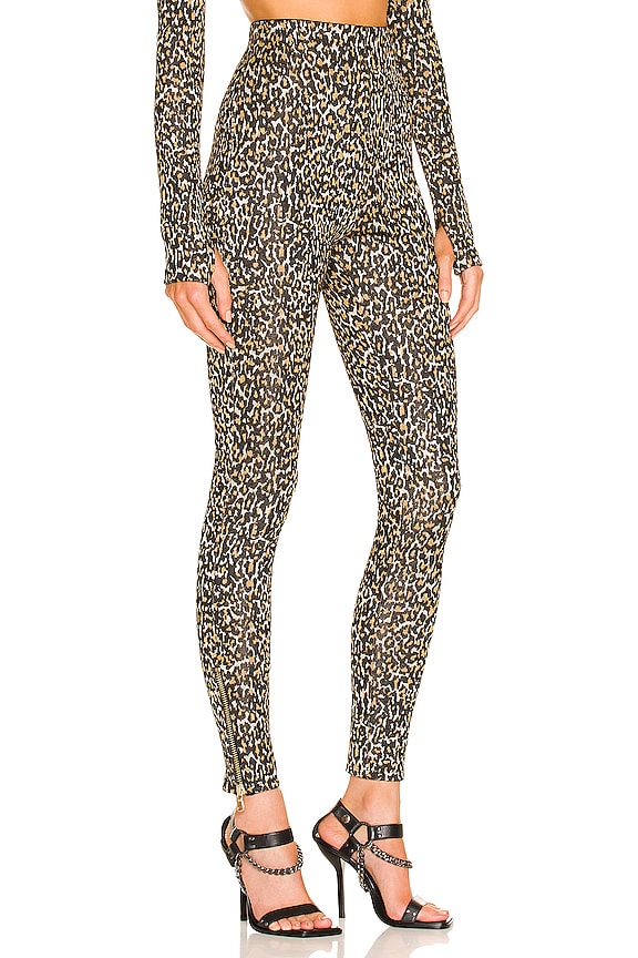 view 2 of 5 Zappa Legging in Black Gold Leopard