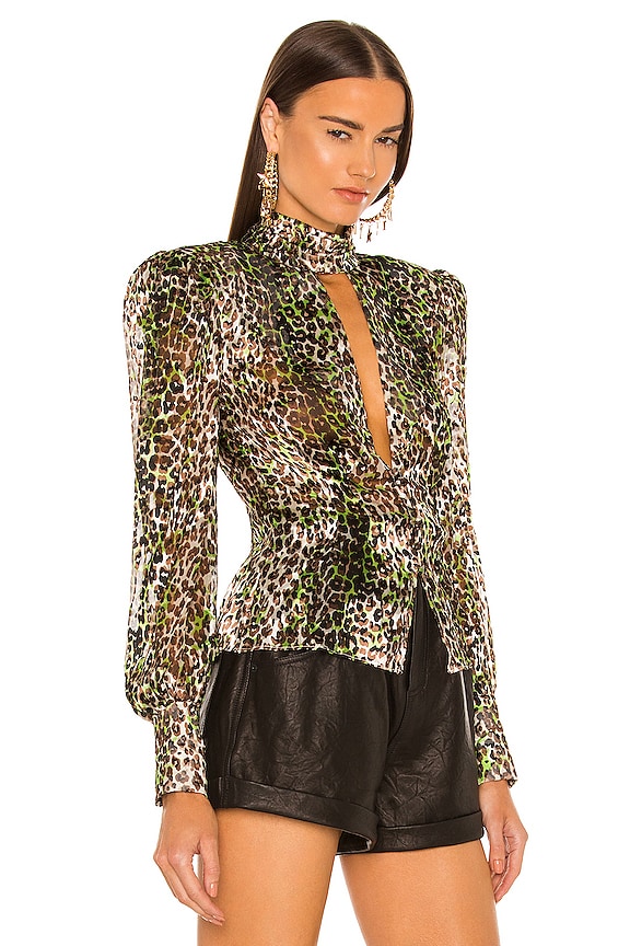 view 2 of 6 ТОП HENDRIX in Green Leopard