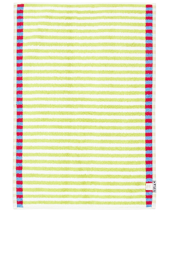 view 2 of 2 Lanternfly Stripe Bathmat in Blue & Green