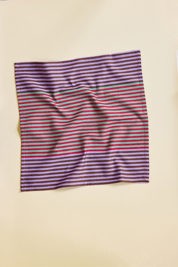 Dusen Dusen Set Of 4 Dual Stripe Napkins - Thumbnail 4
