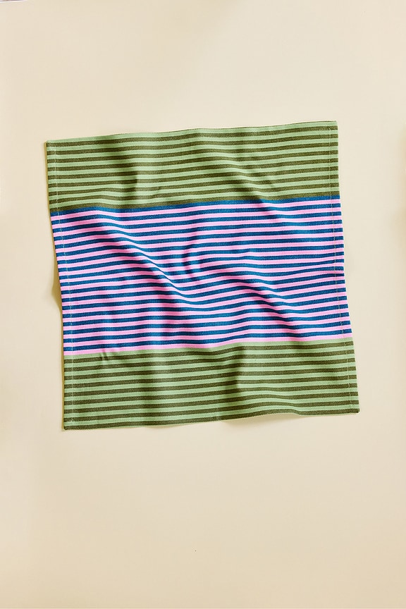 Dusen Dusen Set Of 4 Dual Stripe Napkins - Thumbnail 5