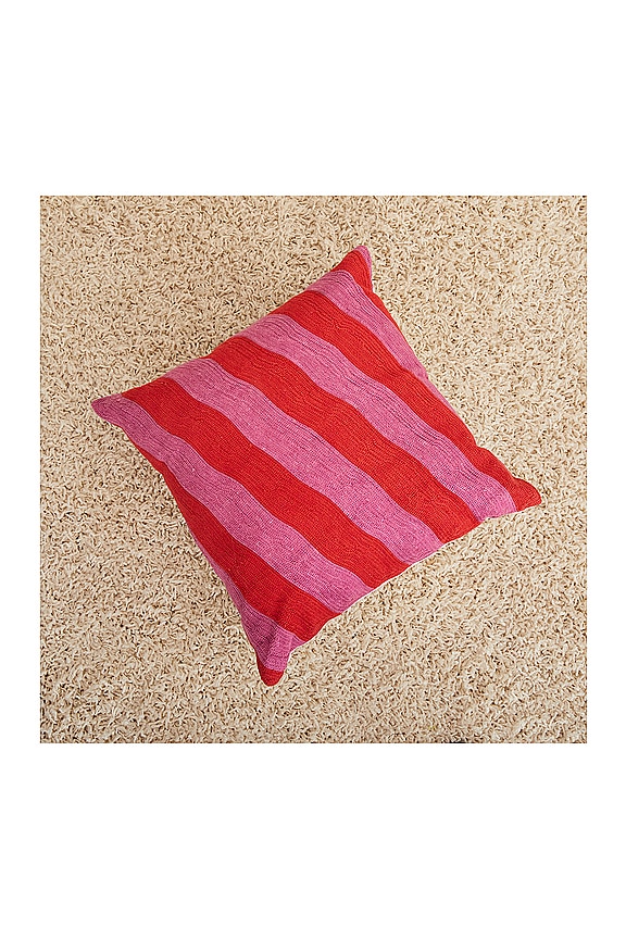 view 2 of 2 Stream Embroidered Pillow Cover in Stream