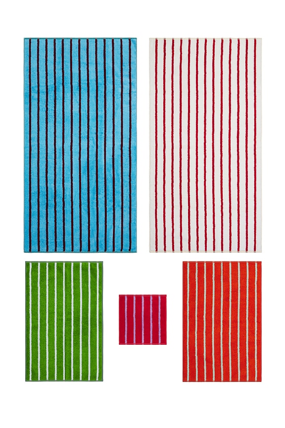 view 2 of 5 Home Stripe Collection Prepacked Bath Towels Bundle Of 5 in 