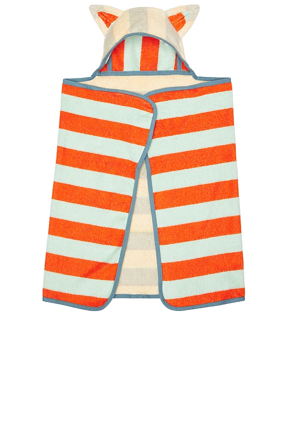 view 1 of 3 Mona Stripe Baby Hooded Towel in 