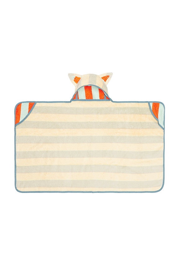 view 2 of 3 Mona Stripe Baby Hooded Towel in 