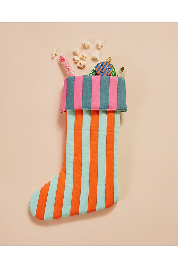 view 2 of 2 Striped Stockings in Ginger