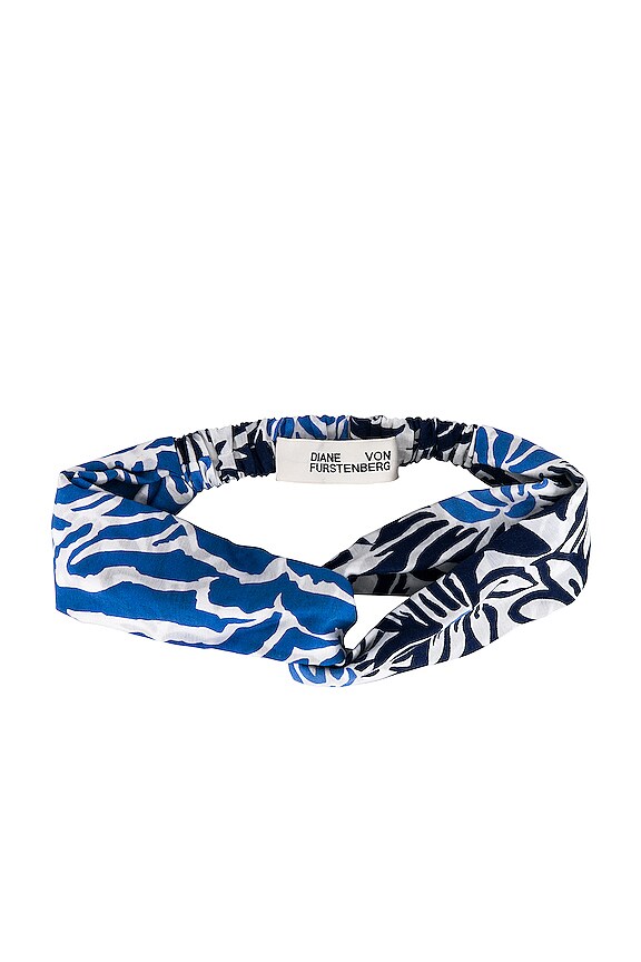 view 2 of 4 KEISHA ヘッドバンド in April Tiger Signature & Anemone Signature Blue