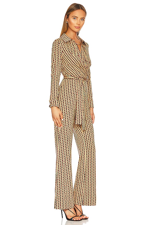 view 2 of 4 Michele Jumpsuit in Wave Geo Tobacco