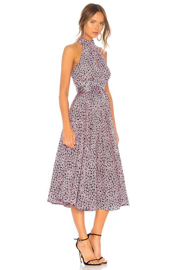 view 2 of 3 High Neck Halter Dress in Pearson Black