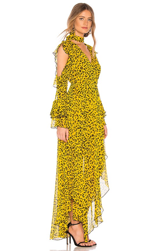 view 2 of 3 ROBE RUFFLE HIGH LOW in Heyford Goldenrod