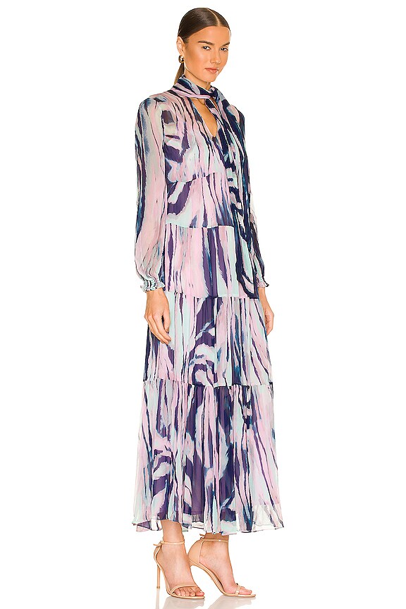 view 2 of 3 VESTIDO MARQUIS in Tie Dye Zebra Medium Indigo