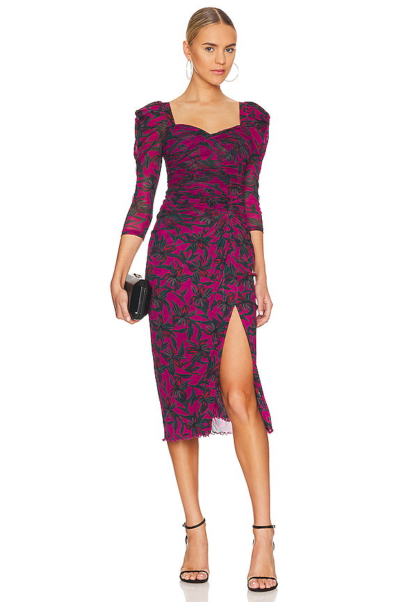 view 1 of 3 VESTIDO BETTINA in Orchid Smal Aster