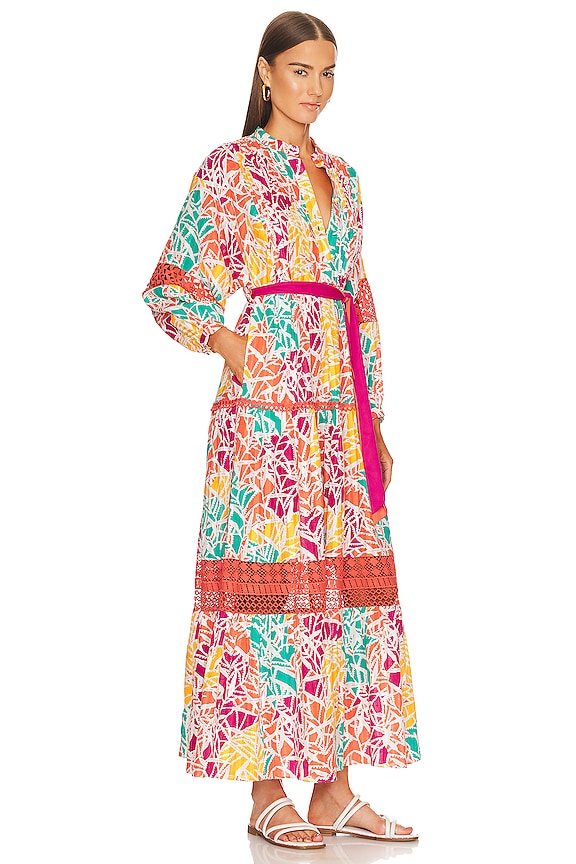 view 2 of 3 ROBE MAXI TESSA in Fern Patch