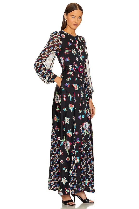 view 2 of 3 ELLIOT ドレス in Mystic Flower Dot & Geo Illusion