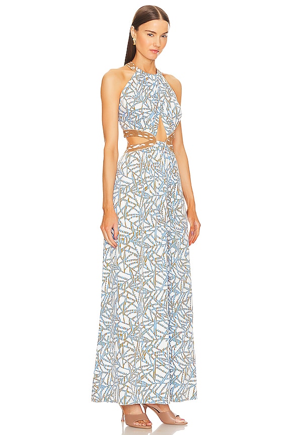 view 2 of 4 ROBE MAXI ELIZABETH in Twig Forest