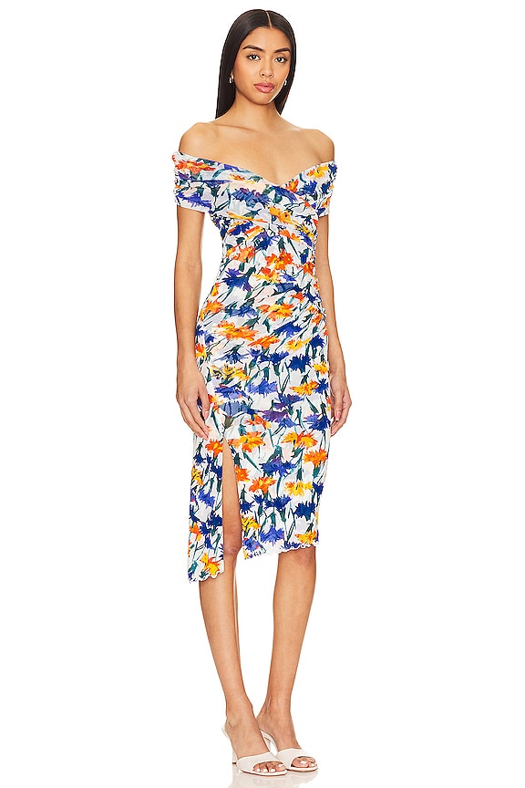 view 2 of 3 Lovinia Dress in Dianthus & Ivory