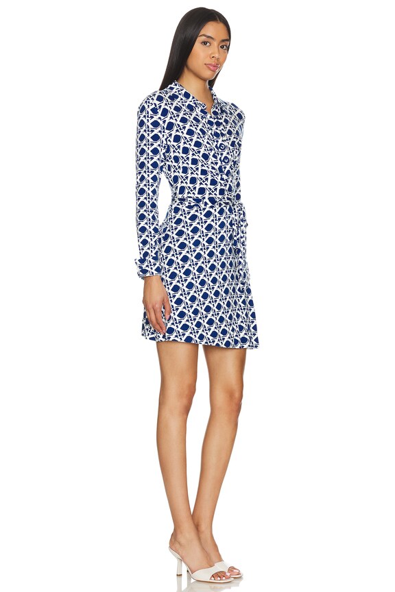 view 2 of 3 Didi Dress in Vintage Cane Midnight Blue