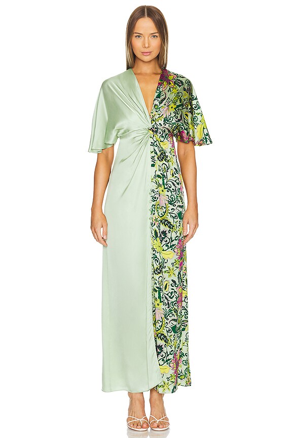 view 2 of 4 Hattie Dress in Garden Paisley Mint