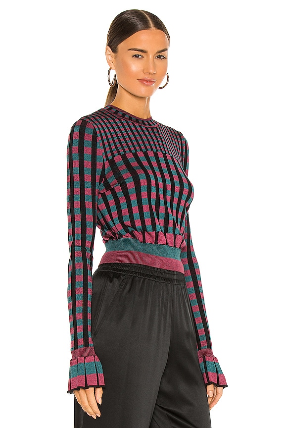 view 2 of 4 Clemment Top in Hollyberry Gingham