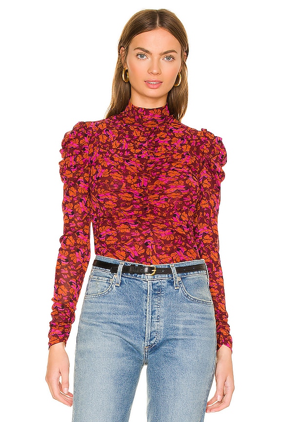 view 1 of 4 Kim Top in Grape Leaf Small Cabernet