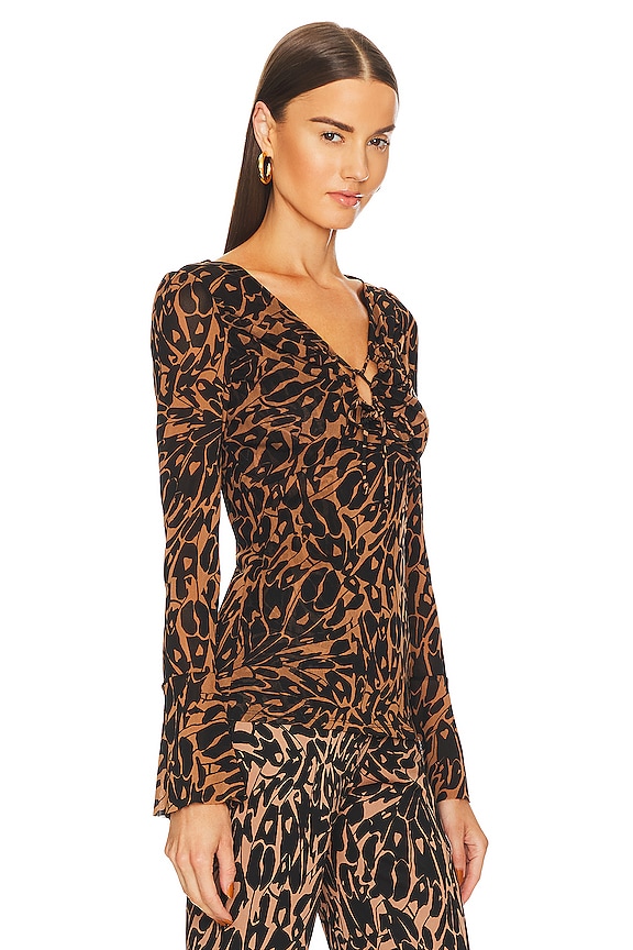 view 2 of 4 Lyric Top in Butterfly Wing Brown